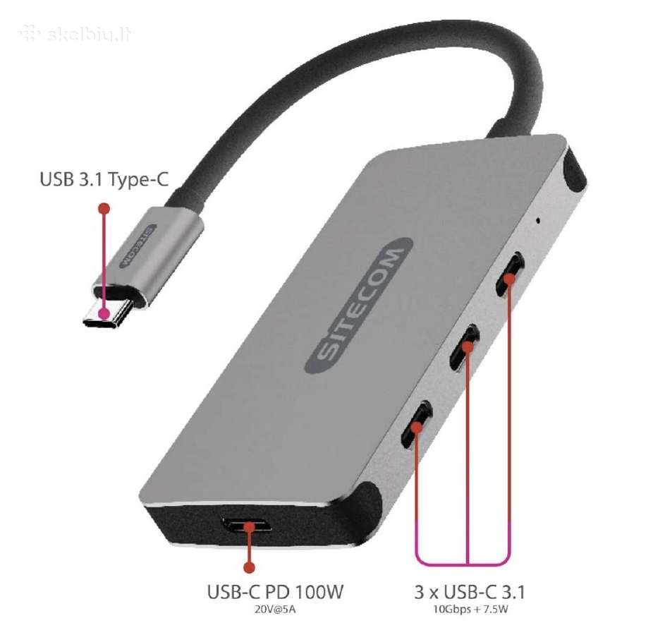 MacBook Pro, iPad Hub Type-c HD-4k, Hdmi Nauji - nuotraukos Nr. 23