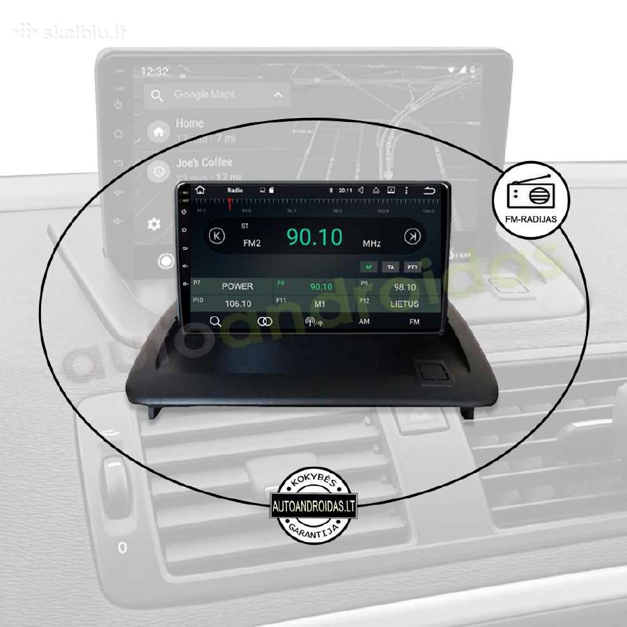 Volvo C30 S40 C70 2006-12 Android multimedia GPS - nuotraukos Nr. 4