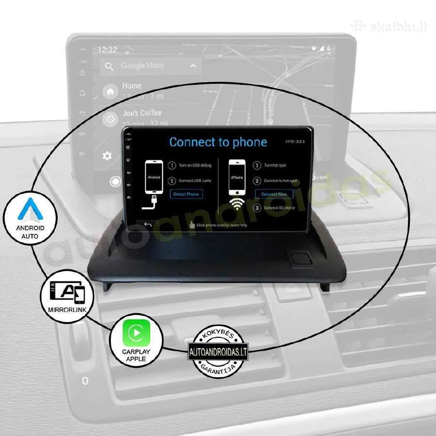 Volvo C30 S40 C70 2006-12 Android multimedia GPS - nuotraukos Nr. 10