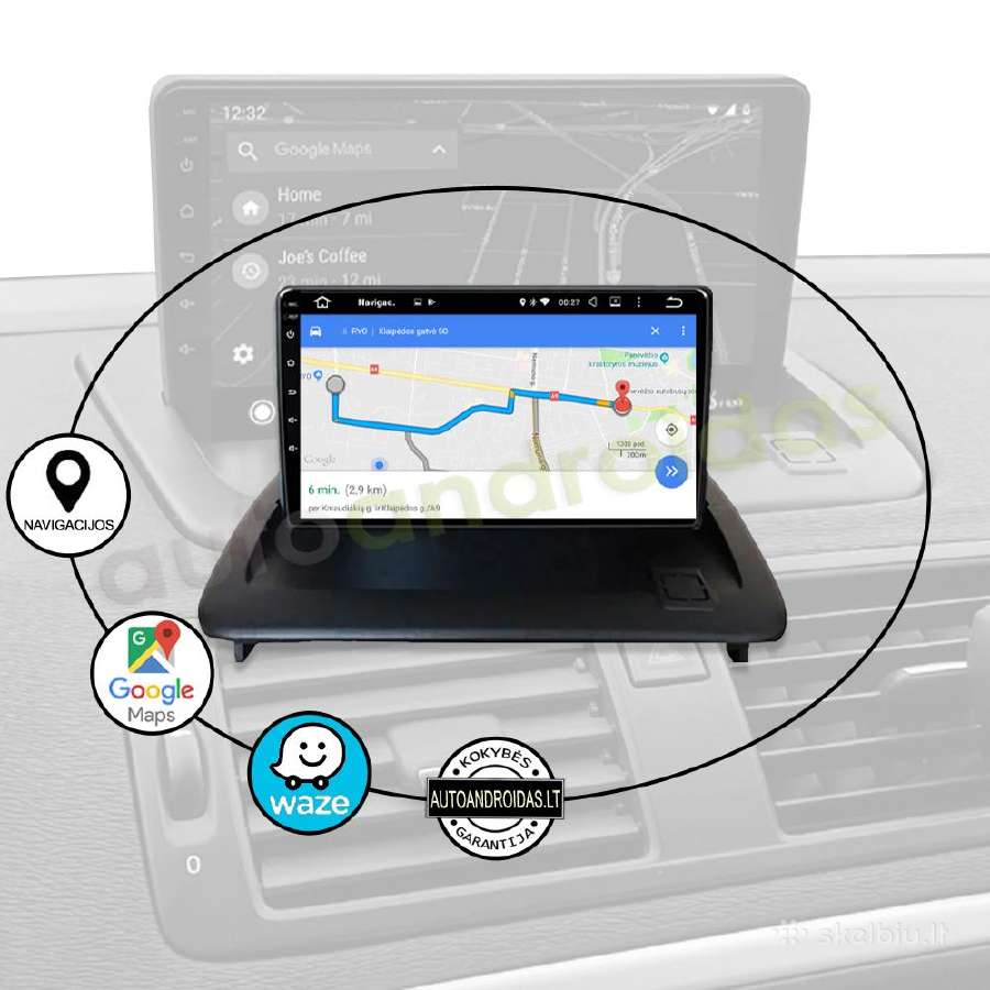Volvo C30 S40 C70 2006-12 Android multimedia GPS - nuotraukos Nr. 11