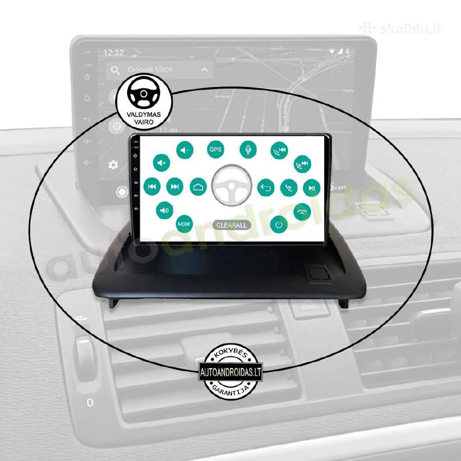 Volvo C30 S40 C70 2006-12 Android multimedia GPS - nuotraukos Nr. 12