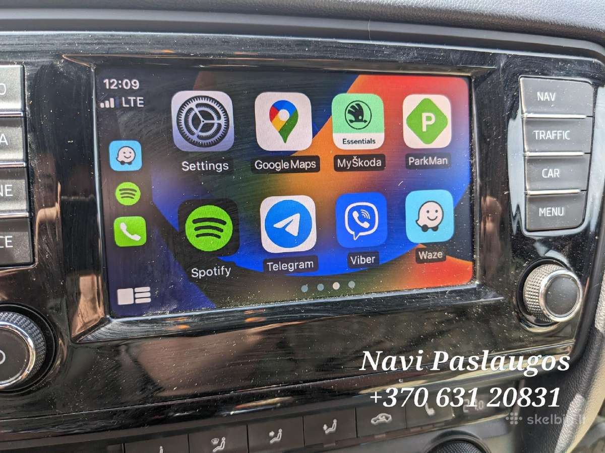 Audi Usa-eu VW Seat Skoda Waze Carplay App Connect - nuotraukos Nr. 12