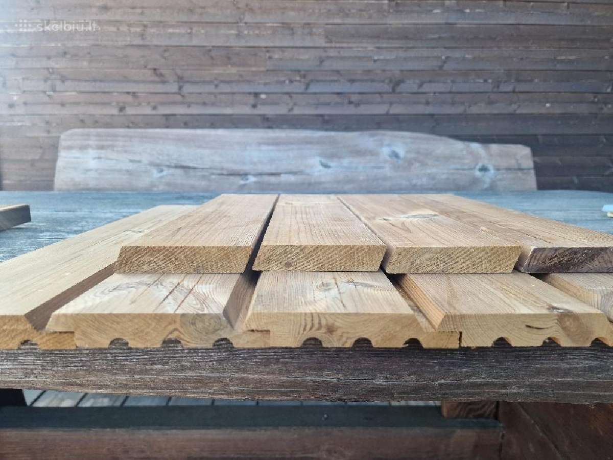 Termo dailylentės ir terasa iš Suomiškos pušies - nuotraukos Nr. 8
