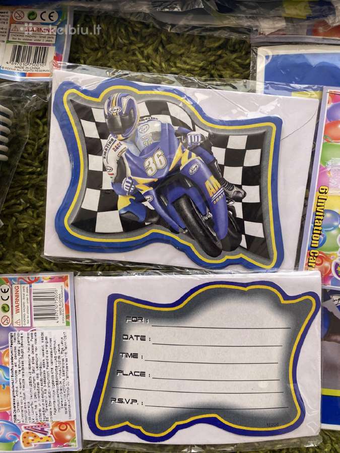 Vyrų/berniukų gimtadienio/šventės atributika (moto - nuotraukos Nr. 2