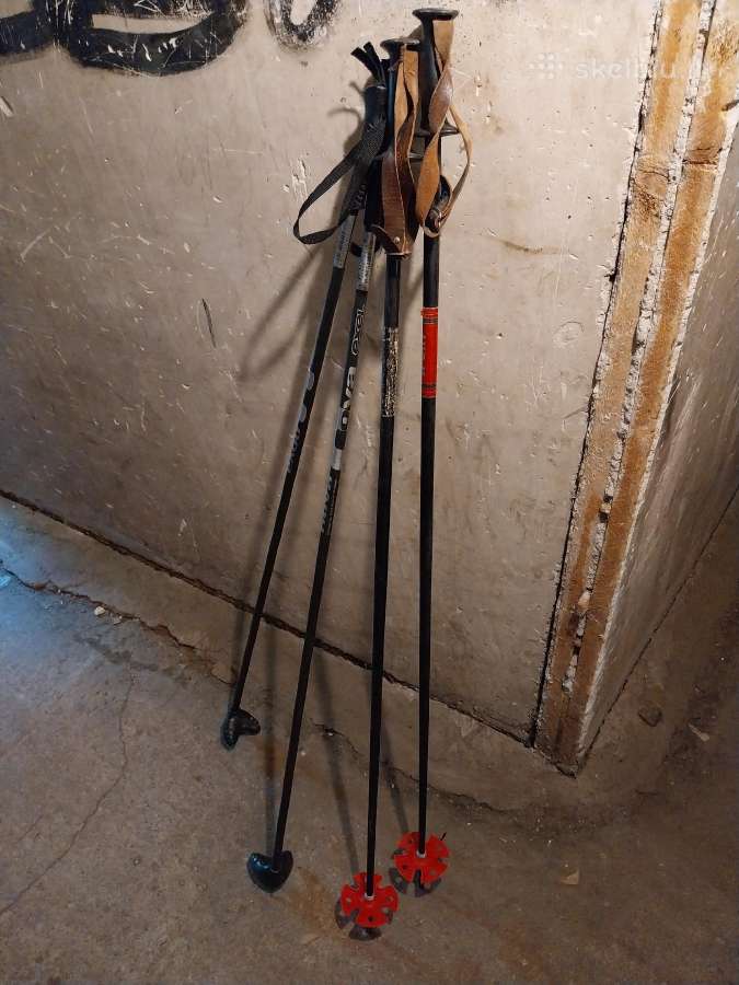 Karjala slidės 190cm su apklaustais ir lazdomis - nuotraukos Nr. 2