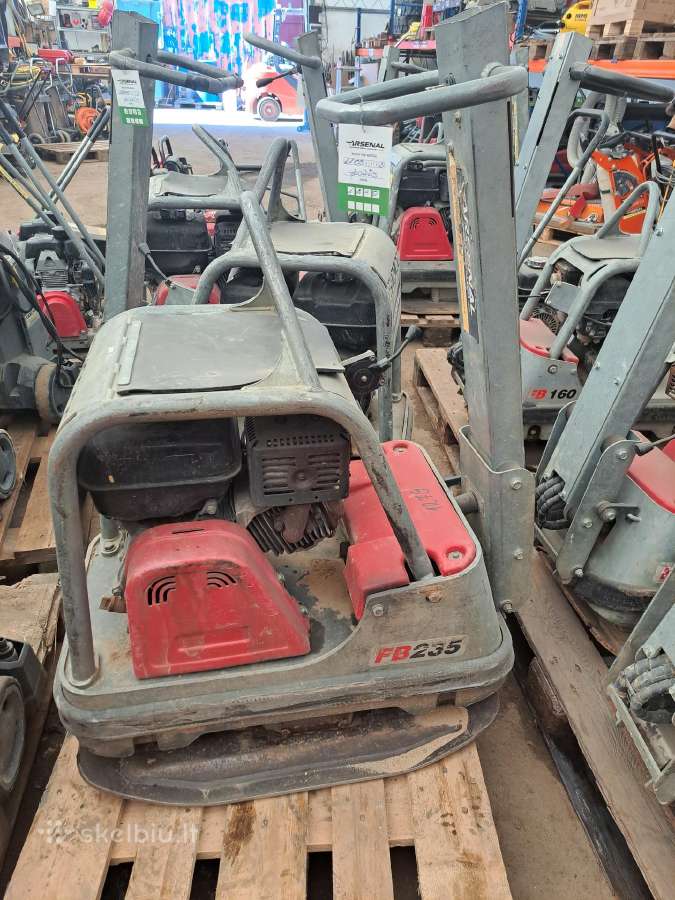 Naudotos vibro plokštės 240kg.swepac Fb235