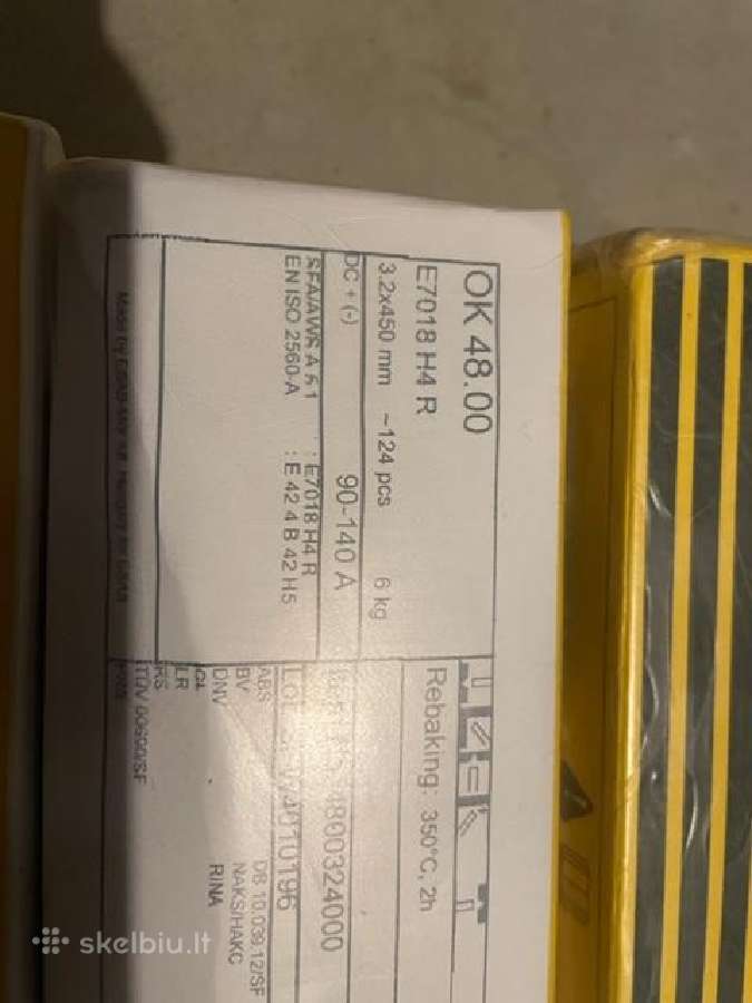 Suvirinimo elektrodai Esabb - nuotraukos Nr. 3