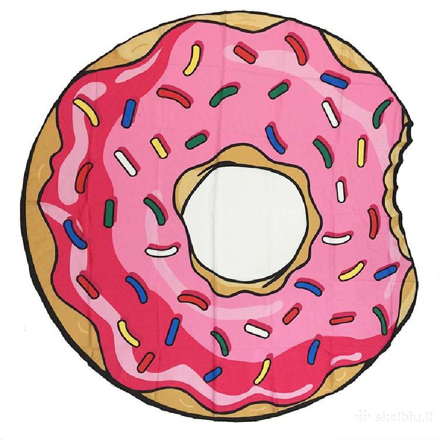 Donuts spurgos paplūdimio kilimėlis