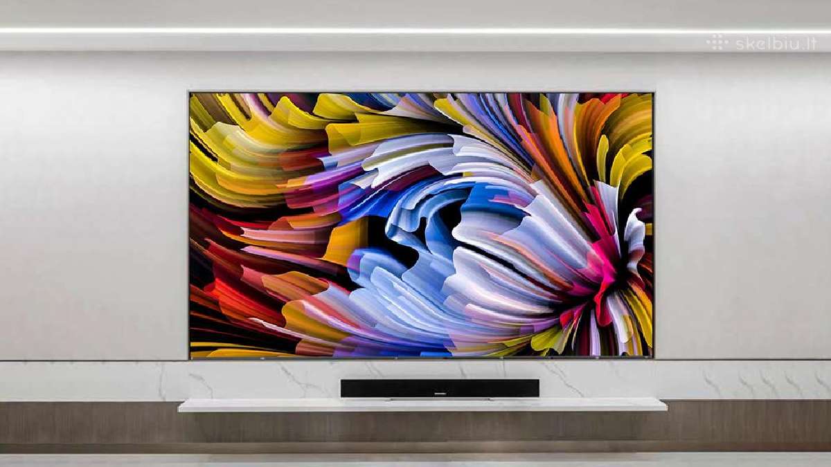 LED Smart Full HD Projektorius su 80 incu ekranu