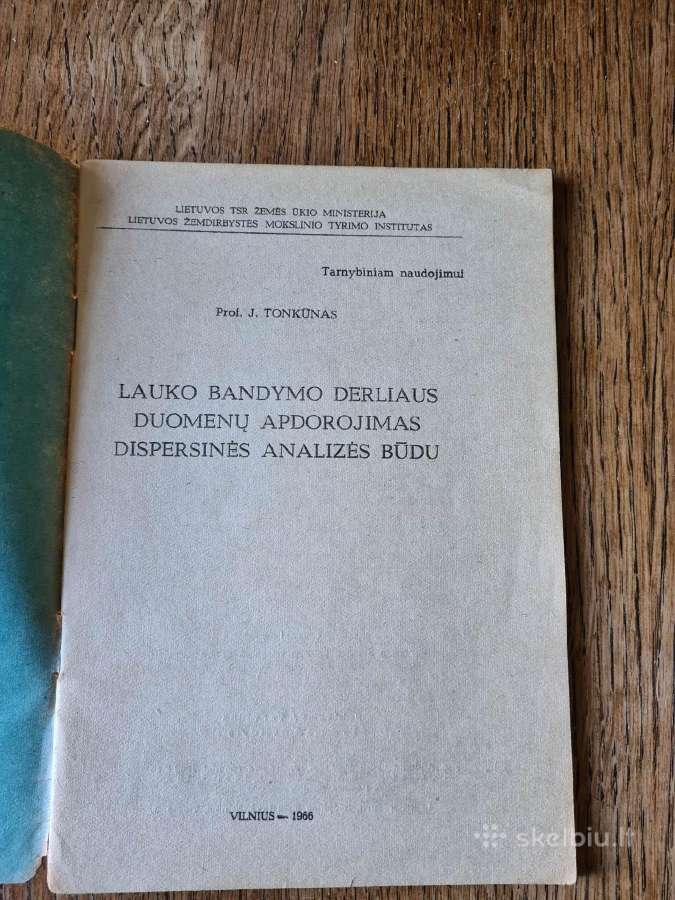 Lauko bandymo derliaus duomenų apdorojimas, 1966 - nuotraukos Nr. 4