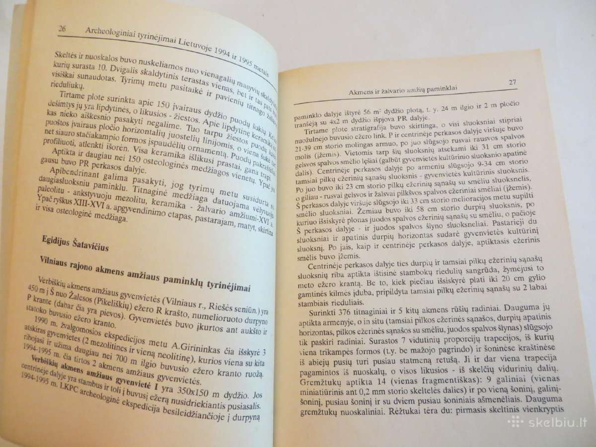 Knyga Archeologiniai tyrinėjimai Lietuvoje 1994-95 - nuotraukos Nr. 7
