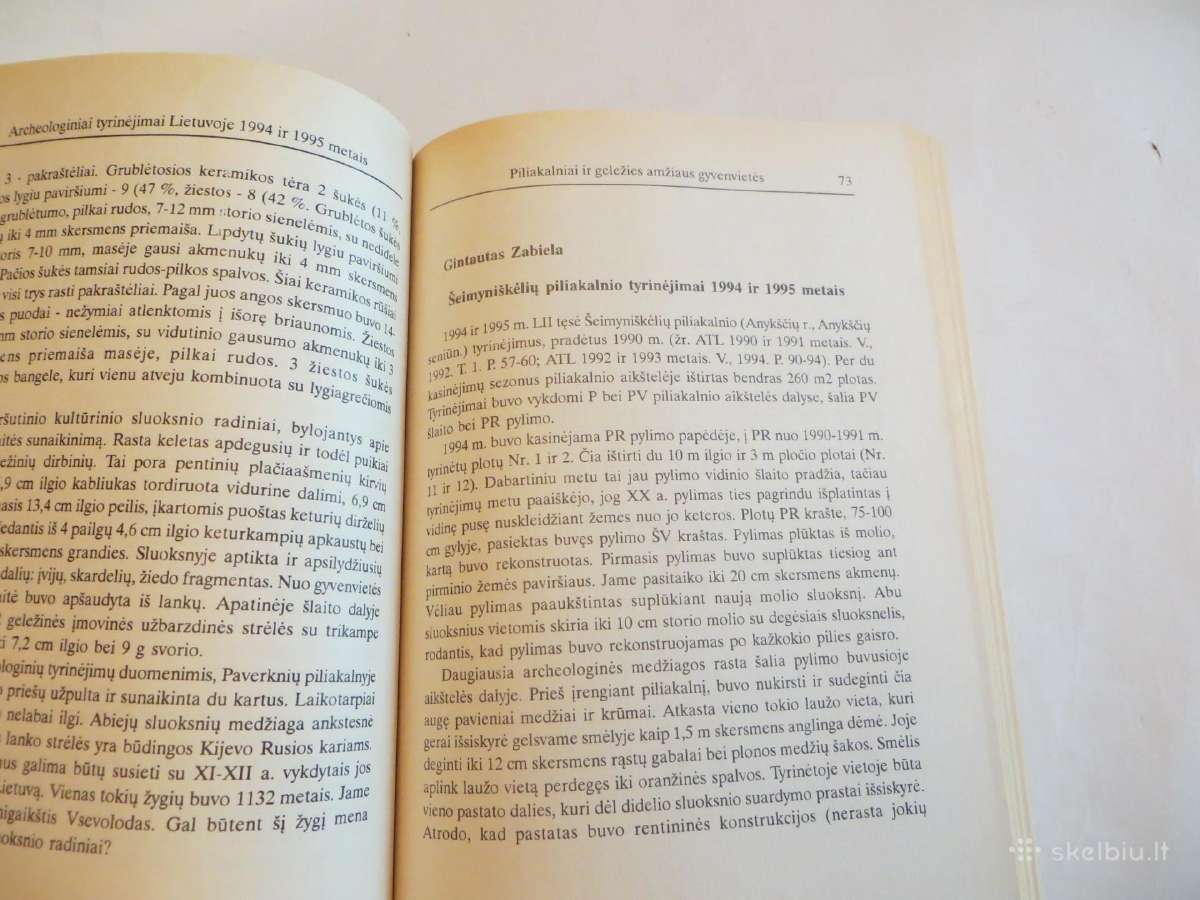 Knyga Archeologiniai tyrinėjimai Lietuvoje 1994-95 - nuotraukos Nr. 11