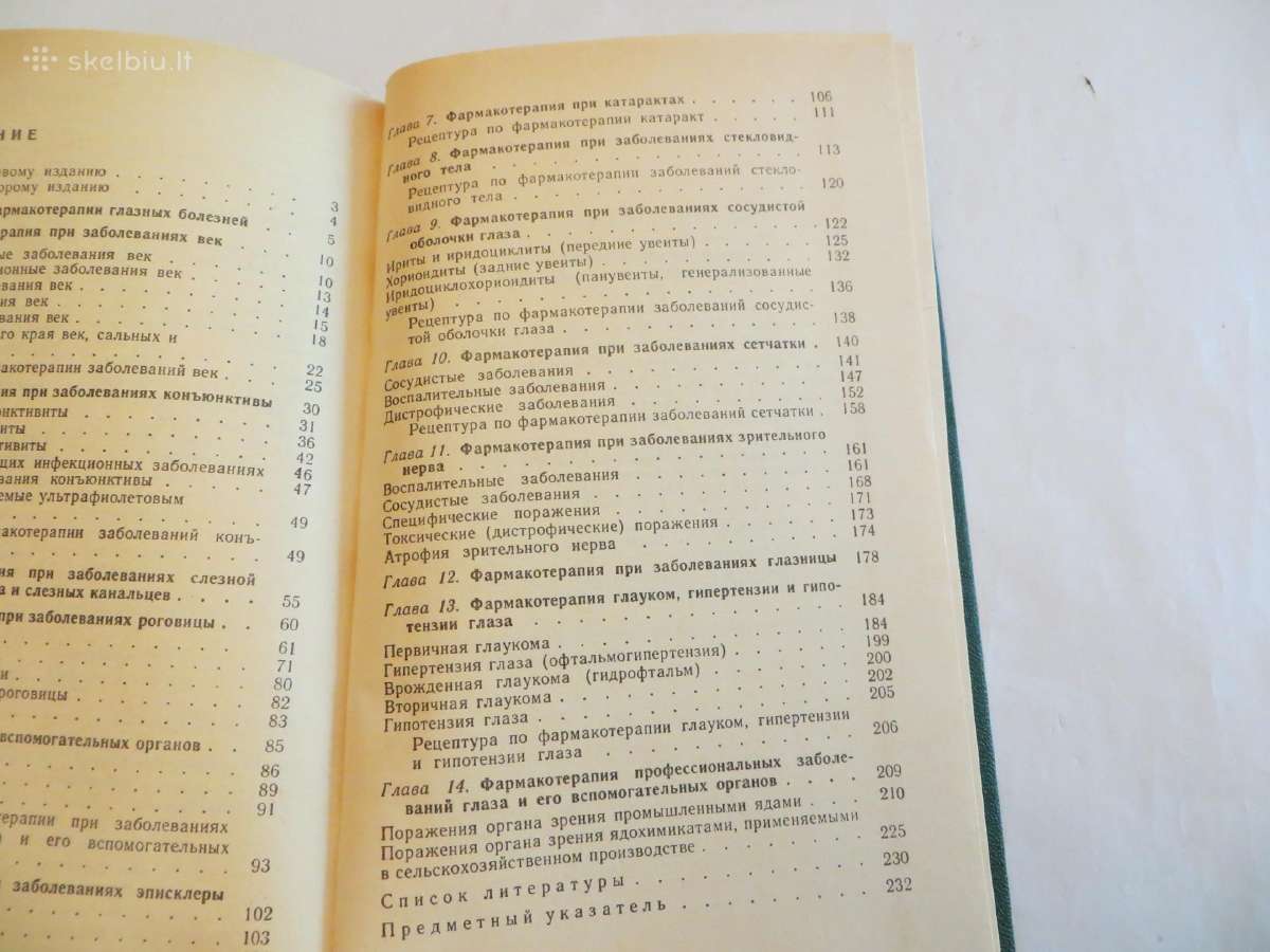 Knyga Akių ligų farmakoterapijos žinynas 1989 - nuotraukos Nr. 20