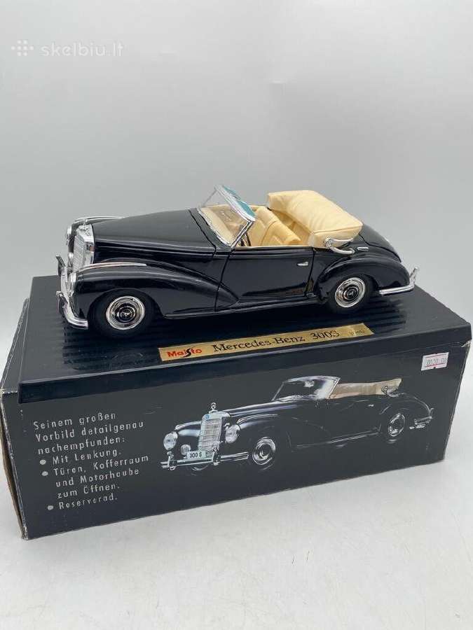 Mercedes 300s 1:18 modelis modeliukas diecast - nuotraukos Nr. 2