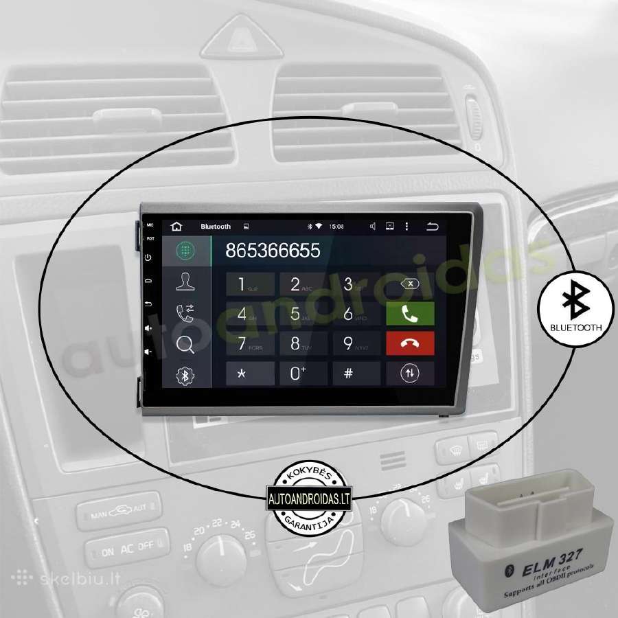 Volvo S60 V70 XC70 XC90 2000-04 Android multimedia - nuotraukos Nr. 6