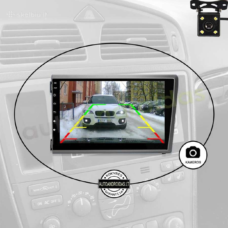 Volvo S60 V70 XC70 XC90 2000-04 Android multimedia - nuotraukos Nr. 8