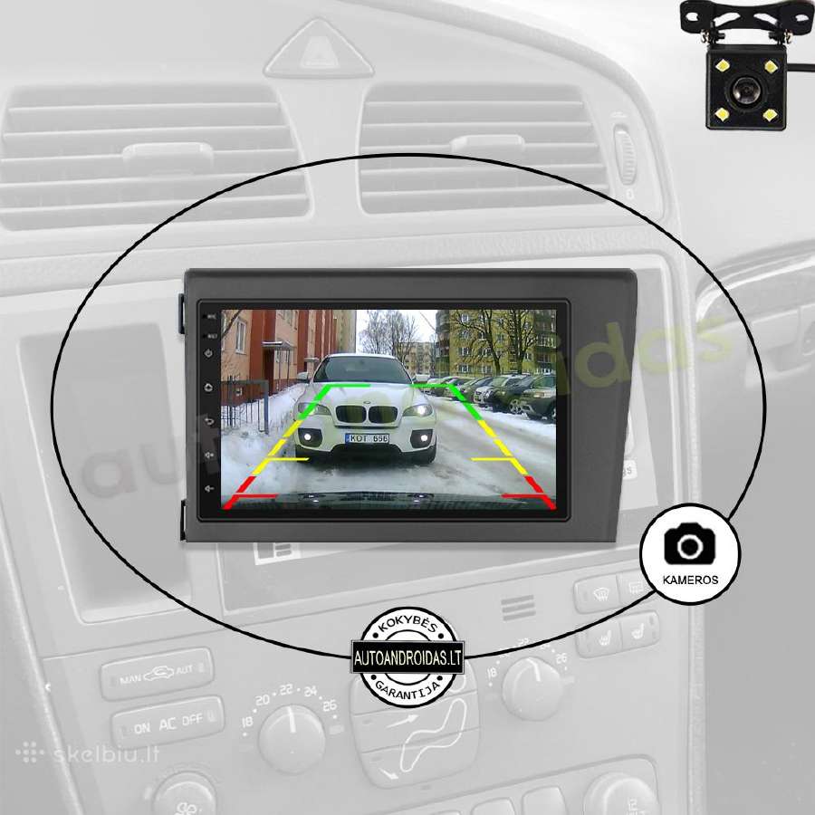 Volvo S60 V70 XC70 XC90 2000-04 Android multimedia - nuotraukos Nr. 9