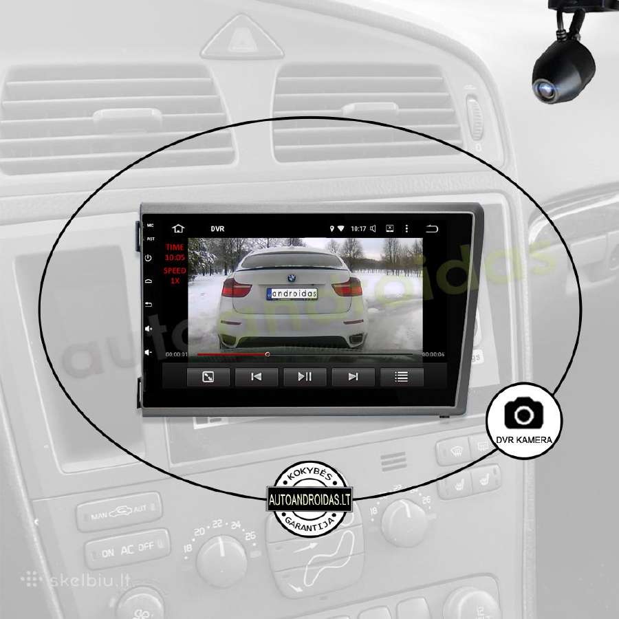 Volvo S60 V70 XC70 XC90 2000-04 Android multimedia - nuotraukos Nr. 10