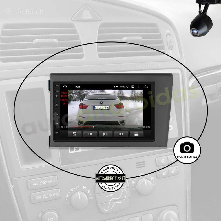 Volvo S60 V70 XC70 XC90 2000-04 Android multimedia - nuotraukos Nr. 11