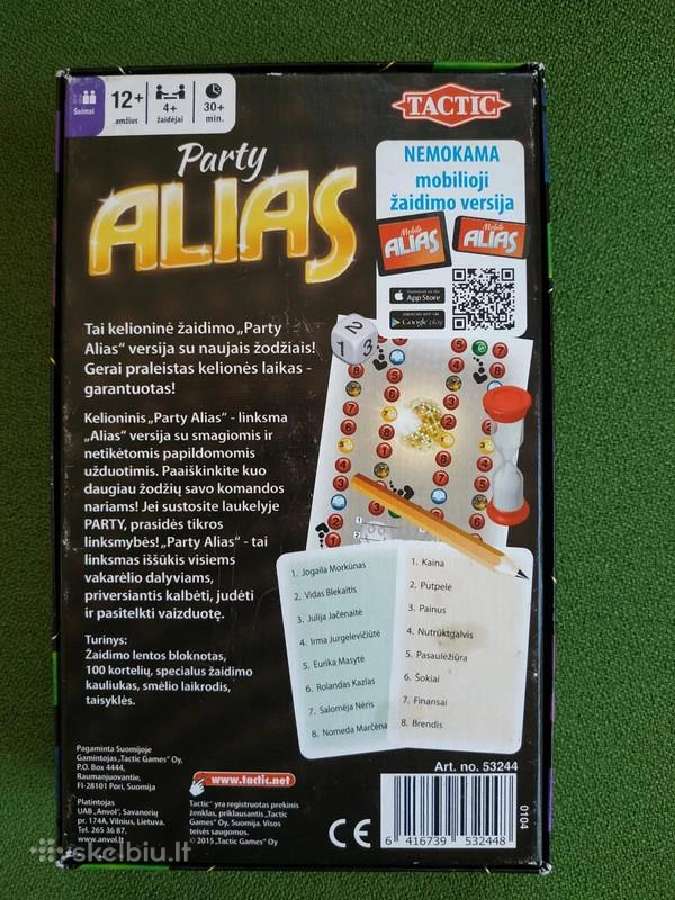 Alias stalo žaidimai 0 - nuotraukos Nr. 2