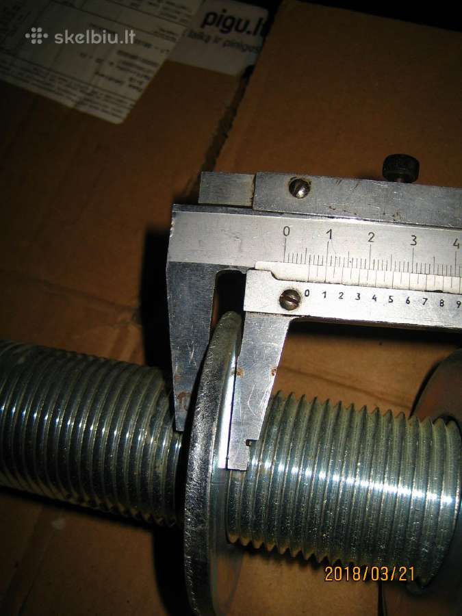Cinkuotos smeigės 1 5/8" x 330 mm + 2 veržlės - nuotraukos Nr. 8