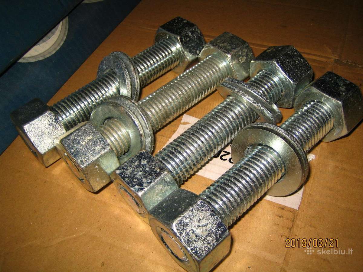Cinkuotos smeigės 1" x 160 mm + 2 veržlės - nuotraukos Nr. 11