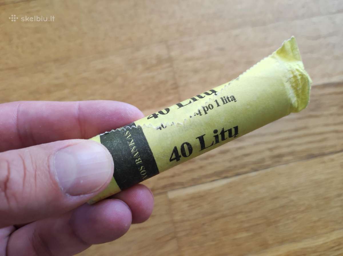 1 litas Krepšinis 40vnt Unc - nuotraukos Nr. 3