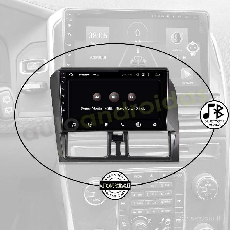 Volvo XC60 2008-17 Android multimedia Usb/GPS/WiFi - nuotraukos Nr. 6