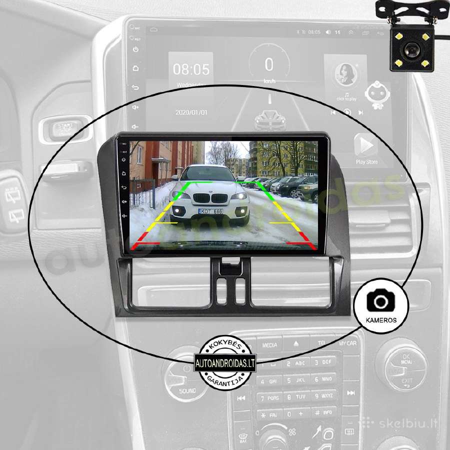 Volvo XC60 2008-17 Android multimedia Usb/GPS/WiFi - nuotraukos Nr. 7