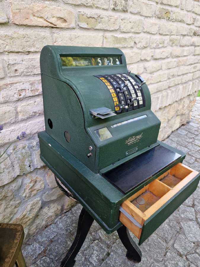 Vintažinis mid century "National" kasos aparatas - nuotraukos Nr. 3