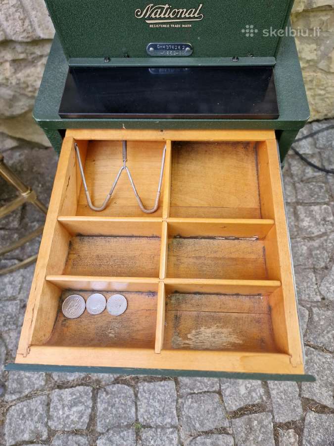 Vintažinis mid century "National" kasos aparatas - nuotraukos Nr. 4