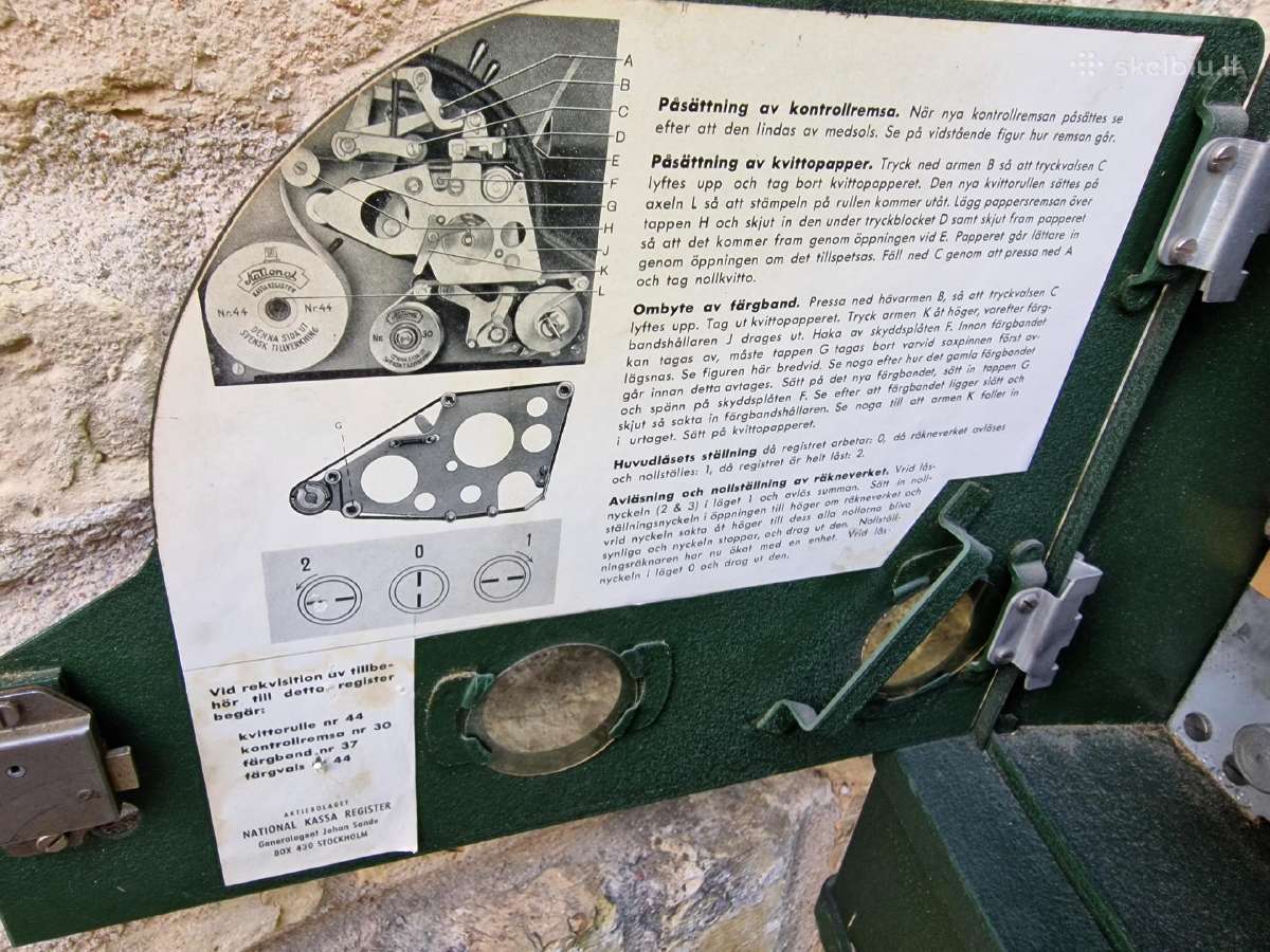 Vintažinis mid century "National" kasos aparatas - nuotraukos Nr. 18
