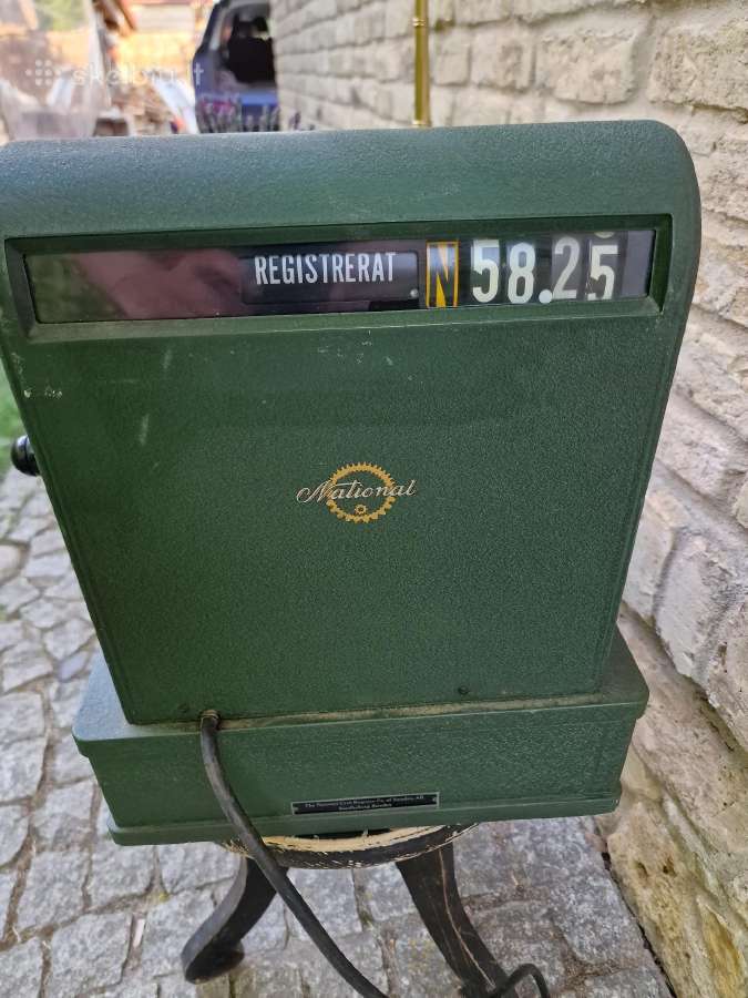Vintažinis mid century "National" kasos aparatas - nuotraukos Nr. 19