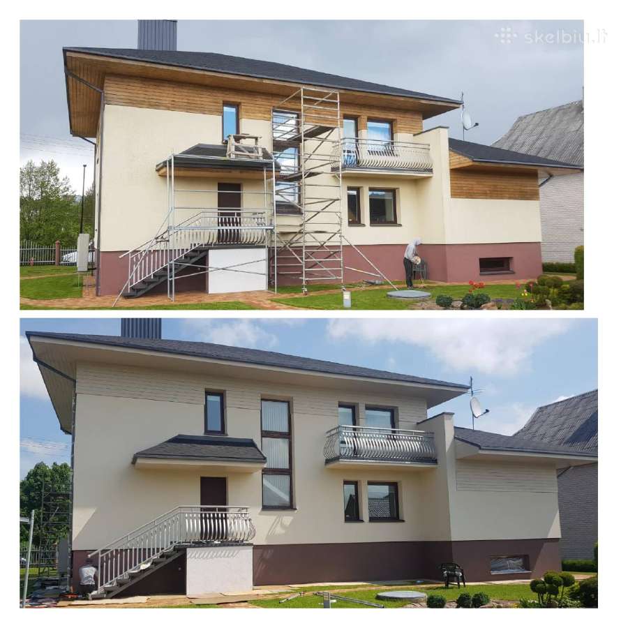 Fasadų dažymas visoje Lietuvoje. Dažymo darbai. - nuotraukos Nr. 6