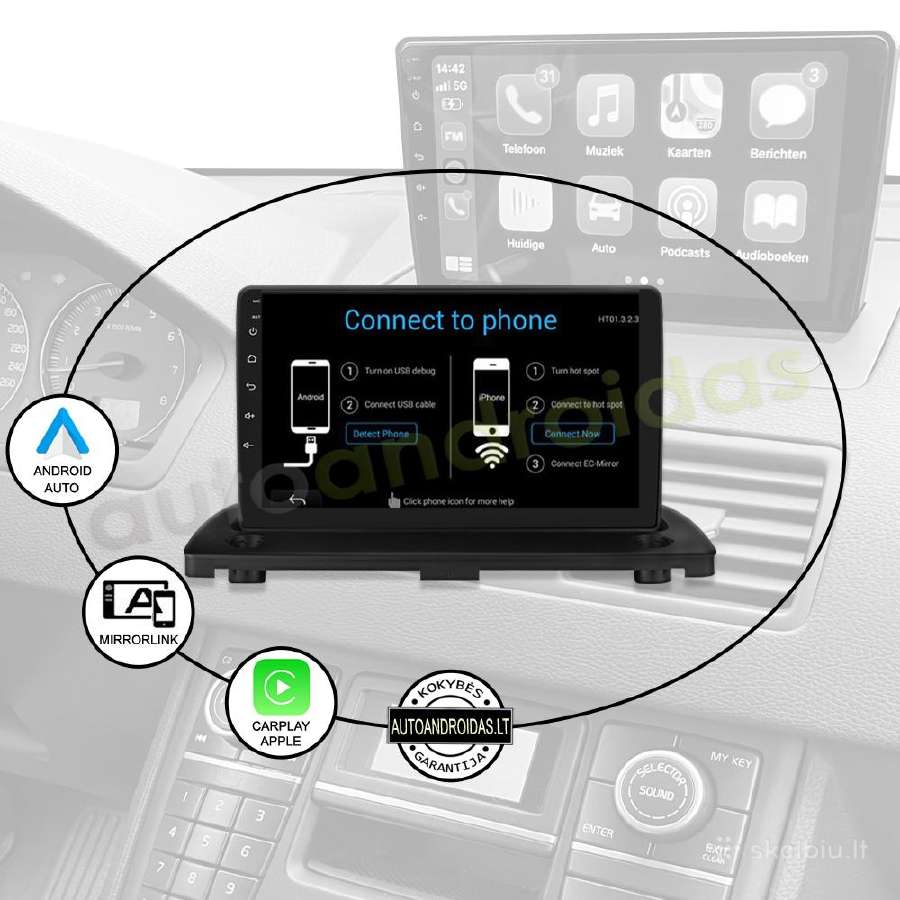Volvo XC90 2004-14 Android multimedia Usb/GPS/WiFi - nuotraukos Nr. 10