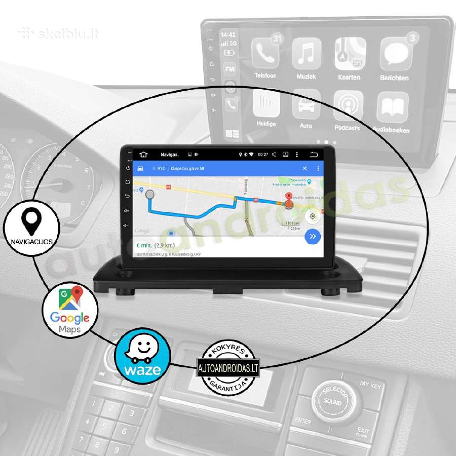 Volvo XC90 2004-14 Android multimedia Usb/GPS/WiFi - nuotraukos Nr. 11