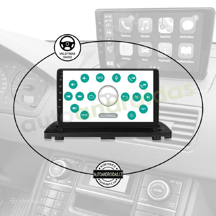 Volvo XC90 2004-14 Android multimedia Usb/GPS/WiFi - nuotraukos Nr. 12