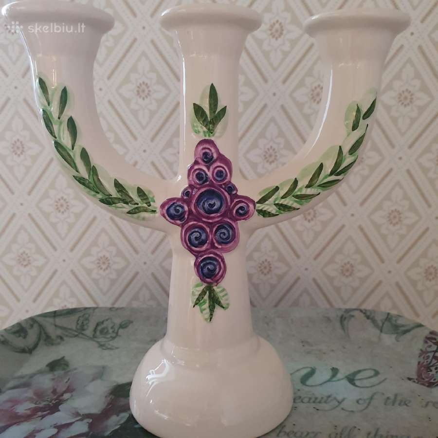Rosa Ljung keramikinė žvakidė vintage nuo 1970m.