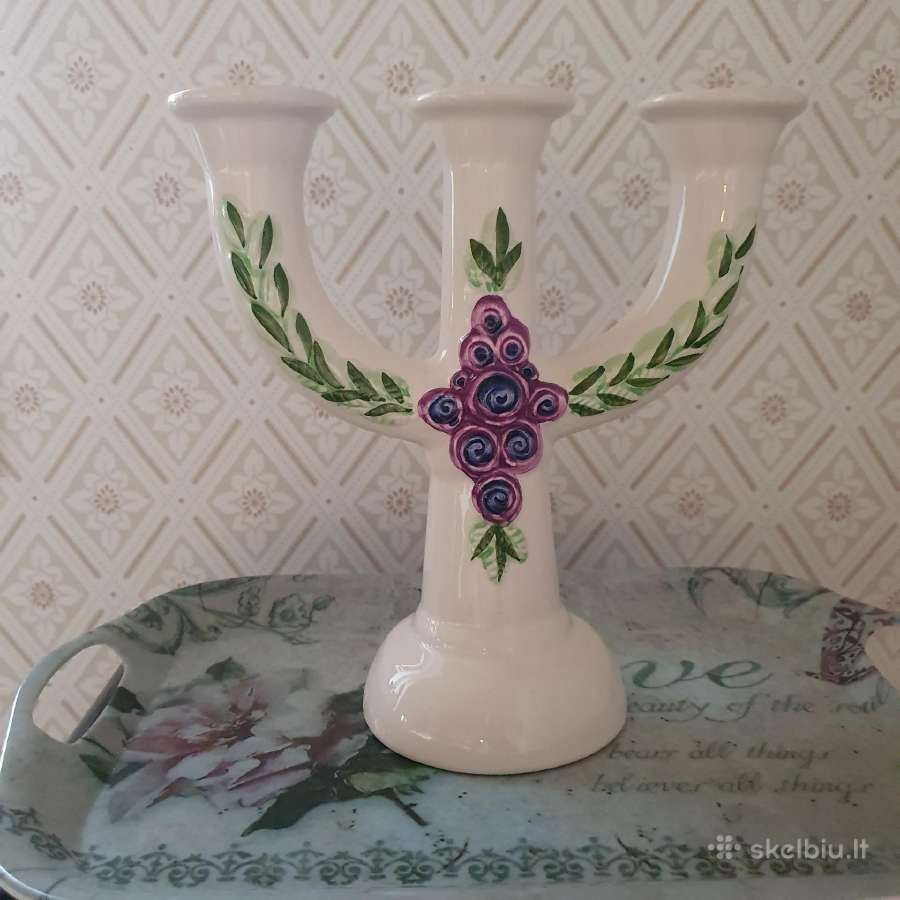 Rosa Ljung keramikinė žvakidė vintage nuo 1970m. - nuotraukos Nr. 2