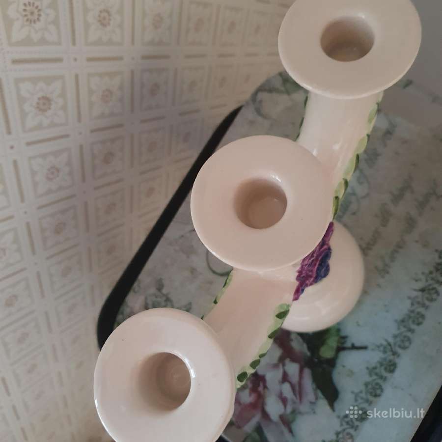 Rosa Ljung keramikinė žvakidė vintage nuo 1970m. - nuotraukos Nr. 4