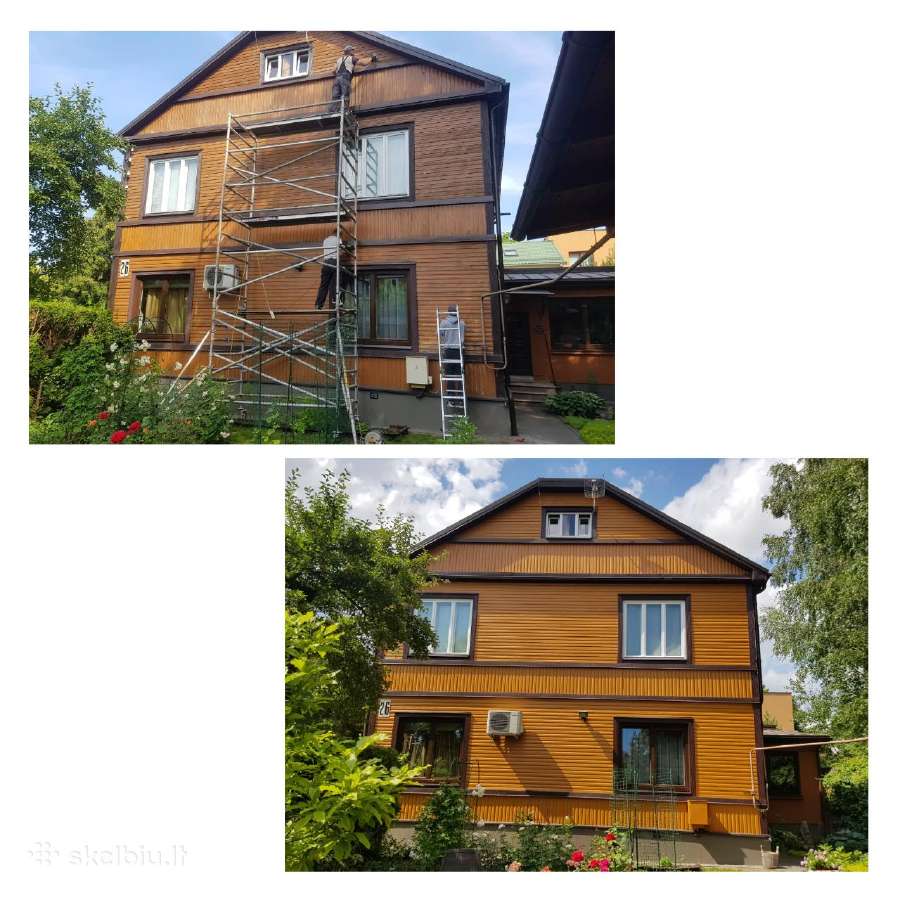 Fasadų dažymas visoje Lietuvoje. Dažymo darbai. - nuotraukos Nr. 34