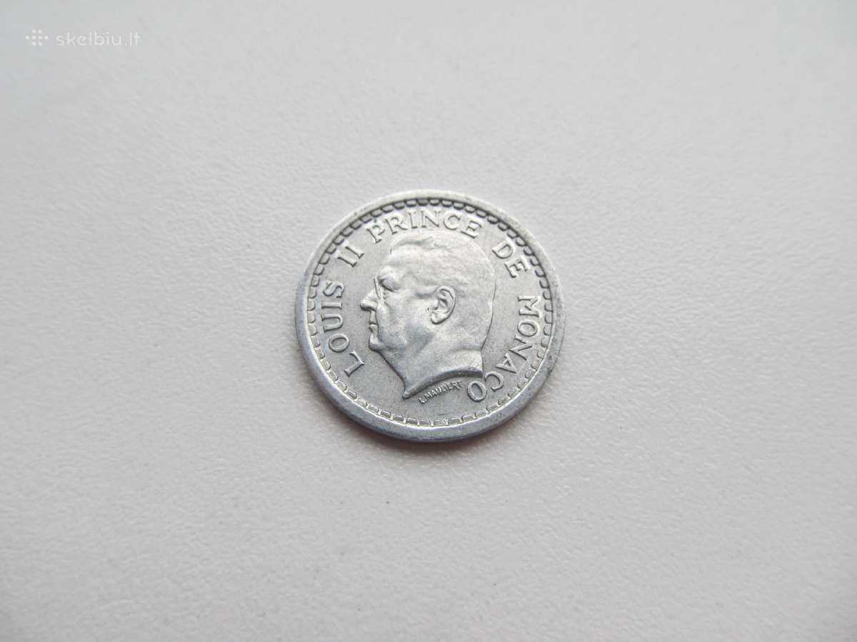 1 franc , Monakas , 1943 - nuotraukos Nr. 2
