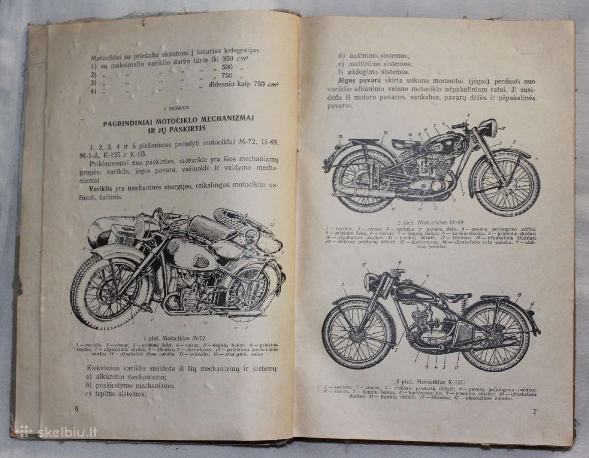 Motociklai knyga 1956 m. - nuotraukos Nr. 4