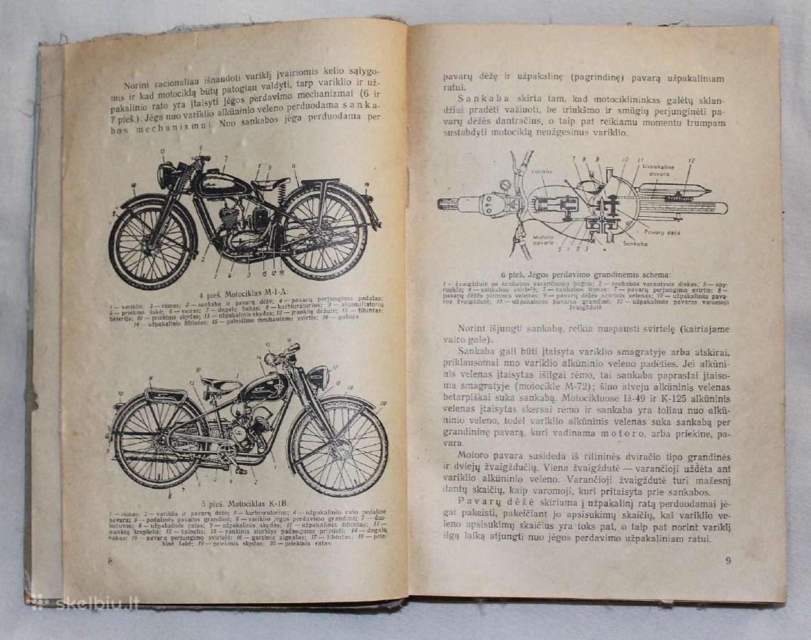 Motociklai knyga 1956 m. - nuotraukos Nr. 5