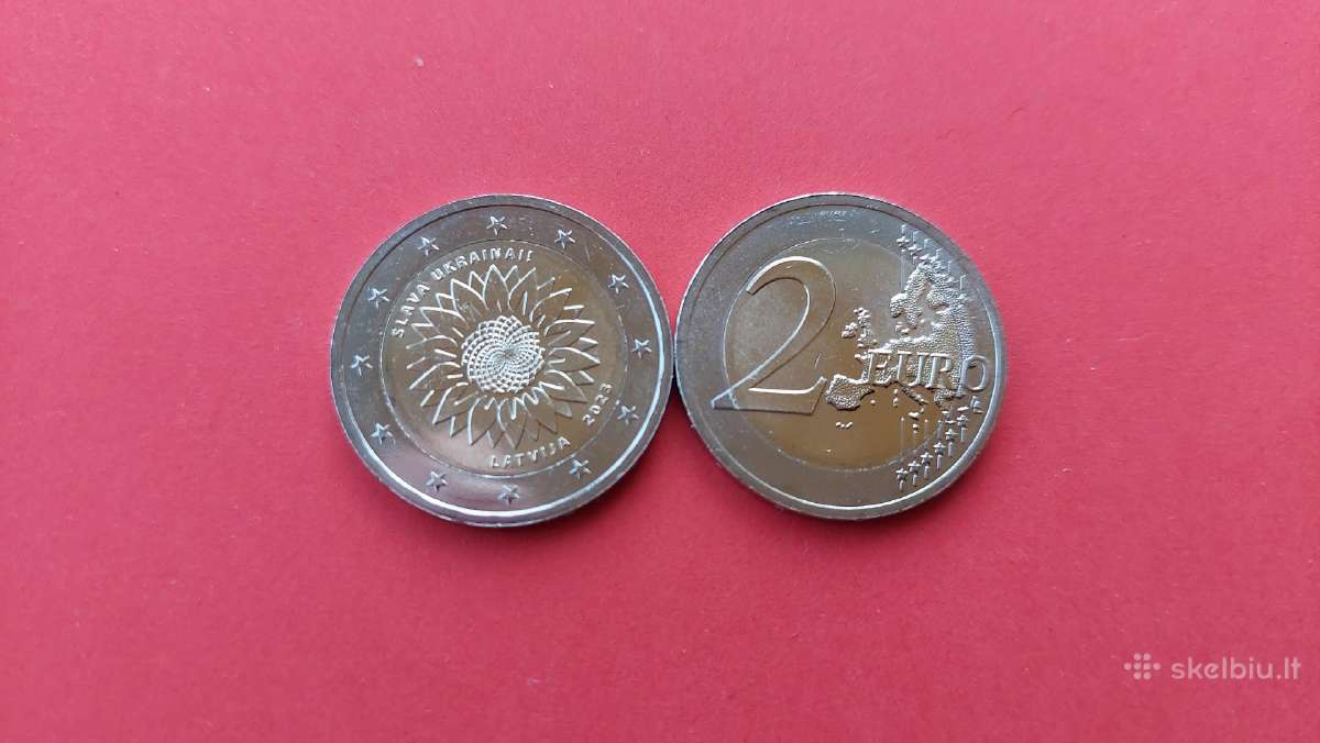 Latvija 2023m. 2€ “Šlovė Ukrainai“ Unc