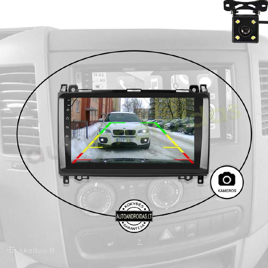 Sprinter Crafter 2004-12 Android multimedia GPS - nuotraukos Nr. 7