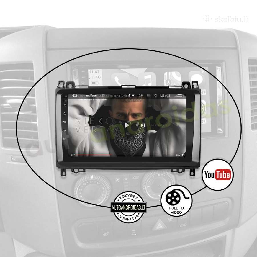 Sprinter Crafter 2004-12 Android multimedia GPS - nuotraukos Nr. 9
