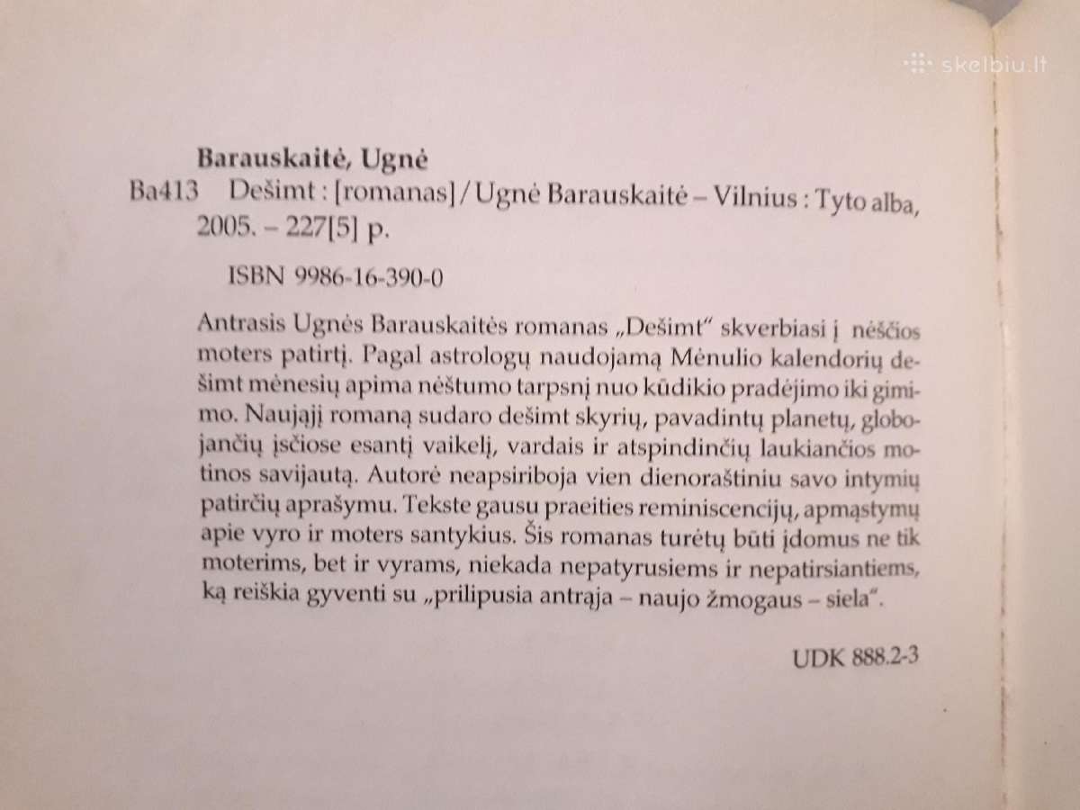 Ugnė Barauskaitė "Dešimt" 2006 metai - nuotraukos Nr. 4
