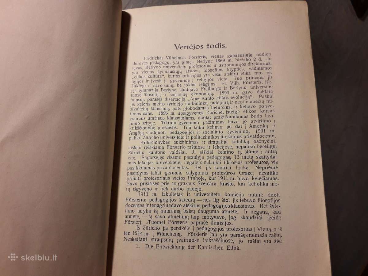 Fr. V. Forsteris "Jaunuomenės auklėjimas" 1926 m. - nuotraukos Nr. 4