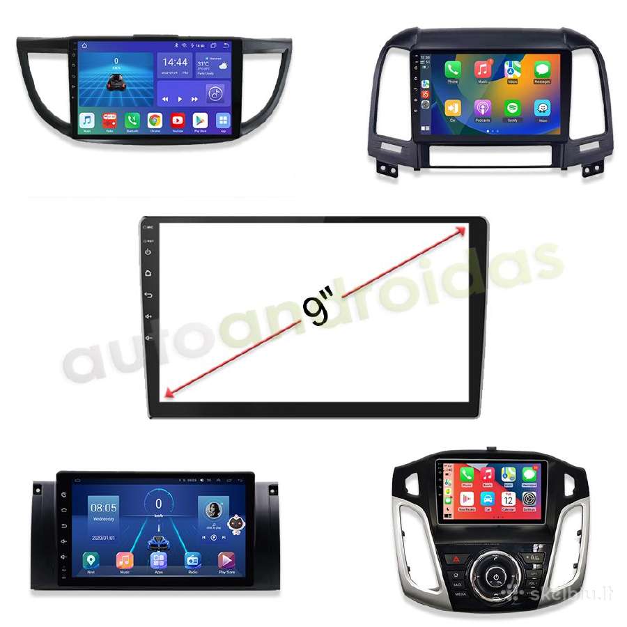 9" coliu Android Multimedia WiFi/GPS/usb/bluetooth - nuotraukos Nr. 2